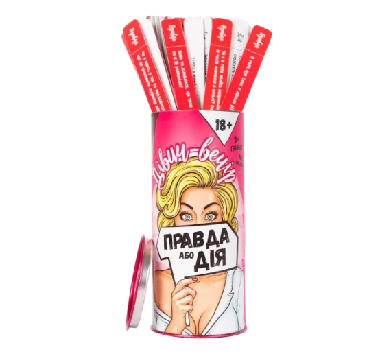 Гра для компанії Правда або Дія "Дівич-Вечір" Fun Games (UKR) sexstyle