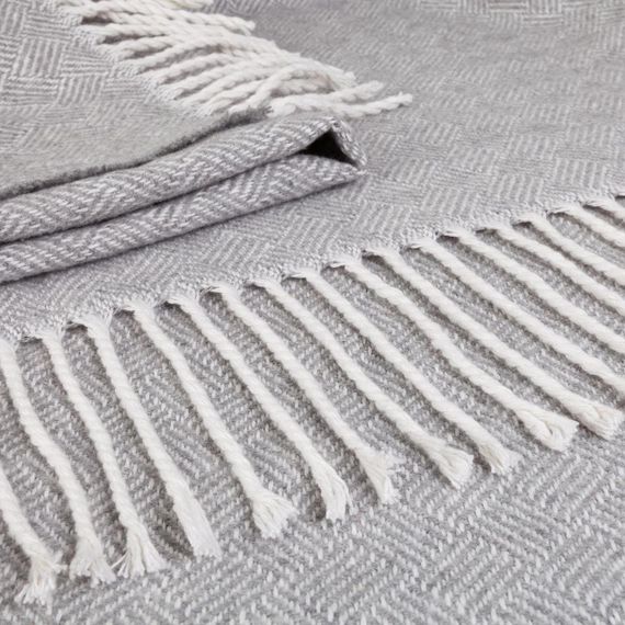 Плед бавовняний Крекер св.сірий Love You 140 x 200 см | Зображення 1