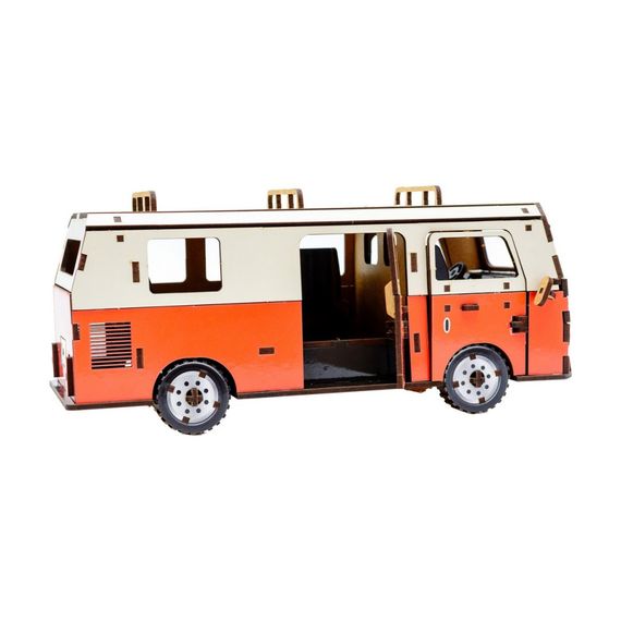 Деревянный 3D конструктор "Микроавтобус" Puz-00926, 156 деталей | Зображення 4