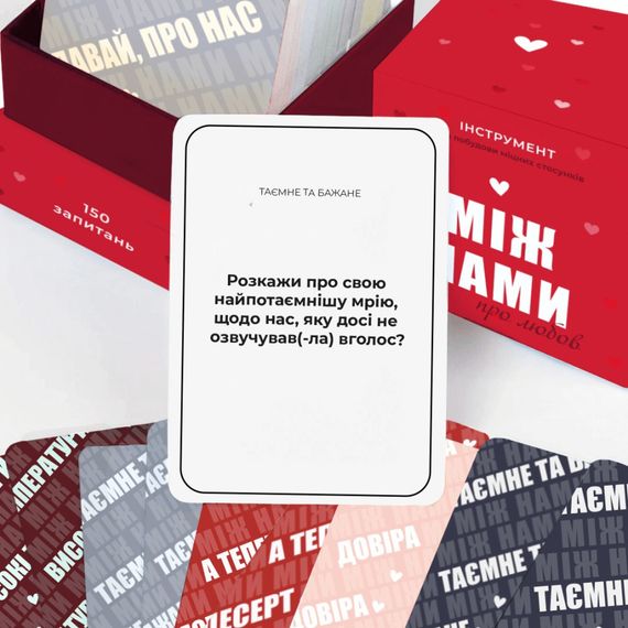 Игра настольная Между нами Про любовь MemoGames 0006MG для пар | Зображення 3