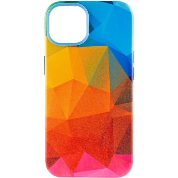 Шкіряний чохол Colour Splash для Apple iPhone 11 Pro Max (6.5") Штучна шкіра, Red / Blue