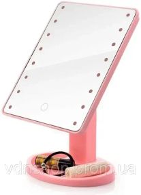 Розовый Зеркало с LED подсветкой для макияжа Magic MakeUp Mirror
