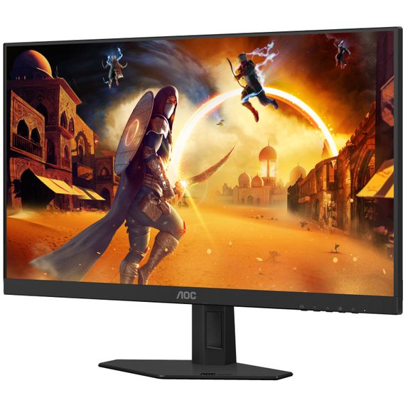 TFT 23.8" AOC 24G4HRE, Fast IPS, 200Гц, 2хHDMI, DP, колонки, чорно-червоний | Зображення 1