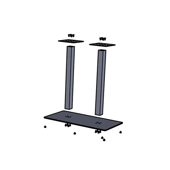 Стол Metall-design Тренд 2 двойной 7501200750 | Зображення 2