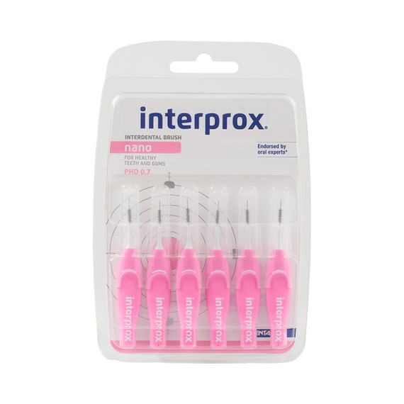 Щітка міжзубна INTERPROX 4G NANO, 0.7 мм, 6 шт. (DENTAID)