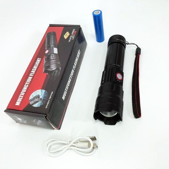Перезаряджуваний ручний ліхтар, Яскравий тактичний ліхтарик, Військовий тактичний ліхтар JY-54 | Зображення 1