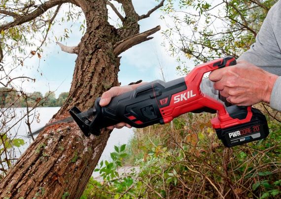 Пила шабельна акумуляторна безщіткова, SKIL 3480 CB XP + акумулятор 4,0 Ah + зарядний пристрій SW1E3480CB+BC1E3111AA 11071800305 промо-комплект | Зображення 5