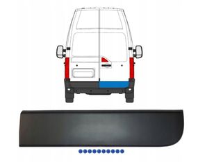 Opel Movano B (от 2010-) молдинг обшивка задней правой двери, 9036000Q0C Опель Мовано Б