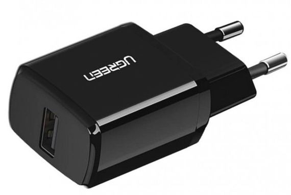 Зарядний пристрій Ugreen ED011 USB Wall Charger 2.1A Чорний | Зображення 1