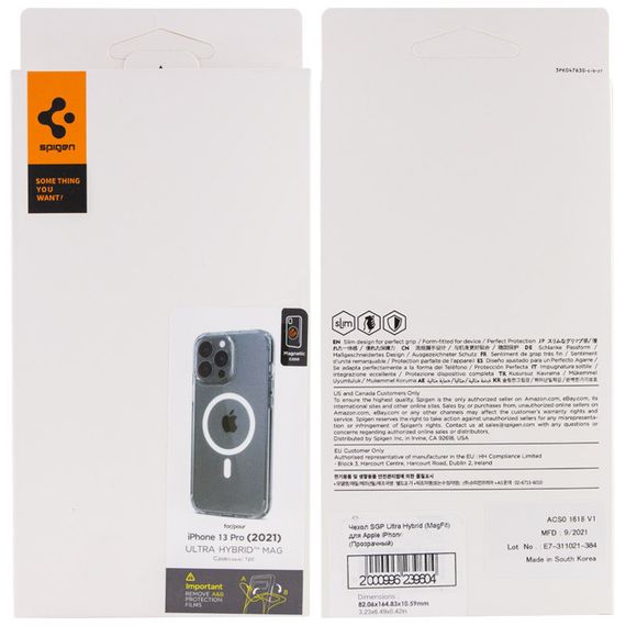 Чохол SGP Ultra Hybrid (MagFit) для Apple iPhone 13 Pro (6.1") Прозорий | Зображення 5