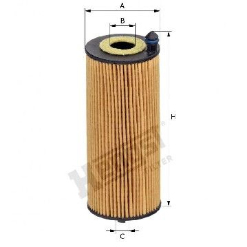 Фильтр масляный BMW G20 S58 20-, Hengst, E258H D379,