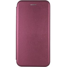 Шкіряний чохол (книжка) Classy для Tecno Spark Go 2022 (KG5m) Слот для візитки, Бордовий