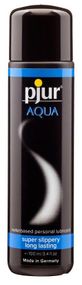 Лубрикант на водной основе pjur Aqua 100 мл, эффект бархатистой кожи без прилипания Sex Aura