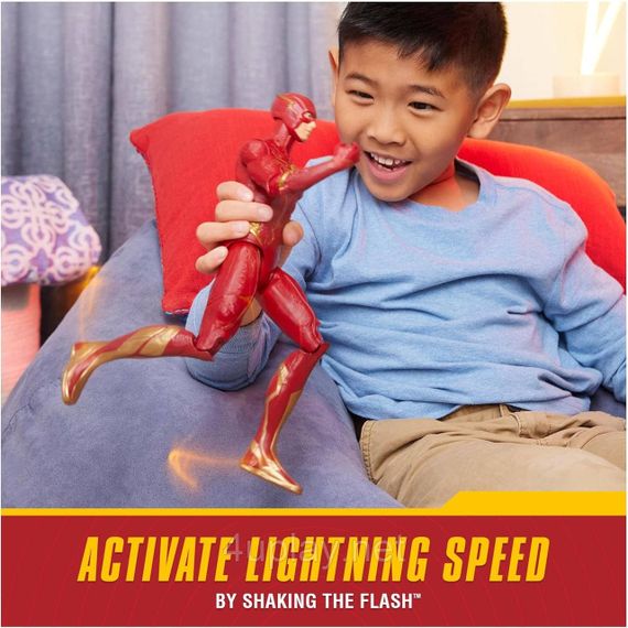 Игровая фигурка Флэш 30см со светом и звуками Оригинал DC Comics Speed Force The Flash Action Figure | Зображення 6
