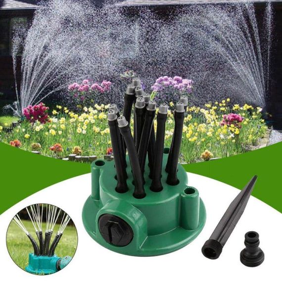 Умная система полива Multifunctional Water Sprinkler распылитель дождеватель для полива газона на 360 градусов | Зображення 4