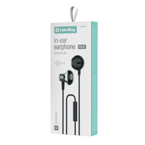 Навушники ColorWay Wired Earphone Blast 1 CW-WD01BK чорний | Зображення 3