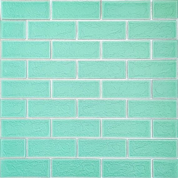 Панель стінова 3D NEW CULTURAL WALL 70*70cm*5mm GREEN+SILVER (D) SW-00001803