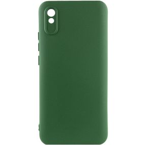 Чехол Silicone Cover Lakshmi Full Camera (A) для Xiaomi Redmi 9A Full camera, Зеленый / Dark Green