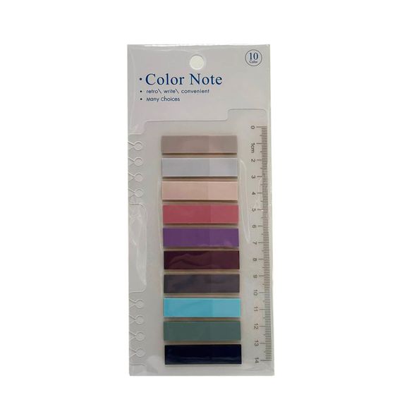 Закладка з лінійкою 2 в 1 "stick Notes" Р80-5 різнокольорові