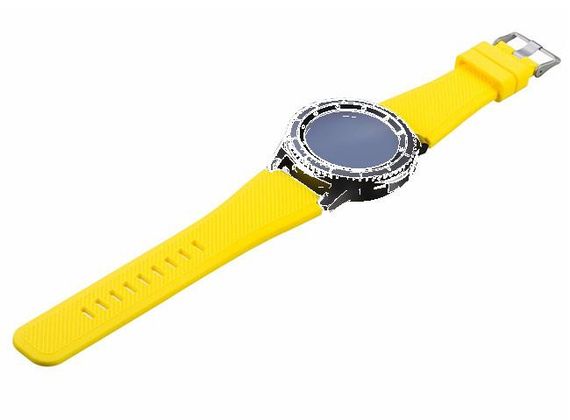 Силіконовий ремінець для годинника Samsung Galaxy Watch 46 mm SM-R800 - Yellow | Зображення 2
