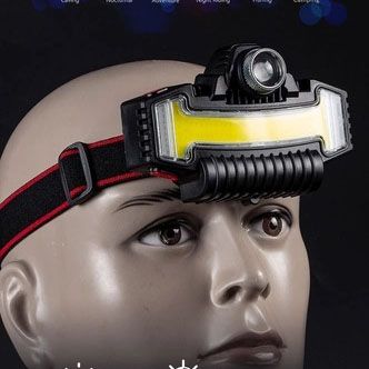 Led ліхтар на голову Bailong BL-W685-LTS+COB+RGB, Портативний світлодіодний налобний ліхтар UH-58 | Зображення 2