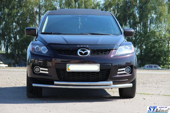 Передняя защита ST014 (нерж.) для Mazda CX-7 2006-2012 гг | Зображення 1