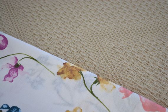 Постільна білизна з пледом Saheser Ranforce Zig Zag 200 х 220 см Vizon | Зображення 1