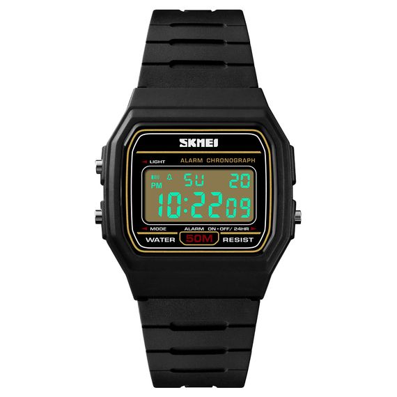 Наручний годинник Skmei 1412BKGD Black-Gold | Зображення 1