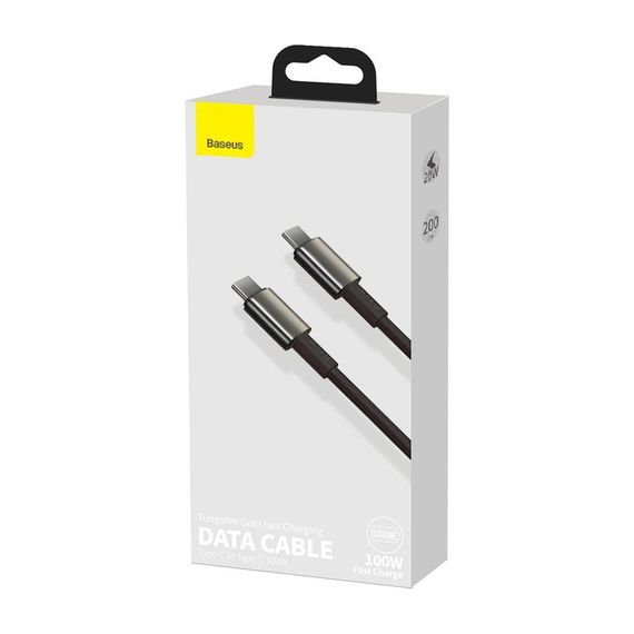 Дата кабель USB-C to USB-C 2.0m 100W black Baseus (CATWJ-A01) | Зображення 3