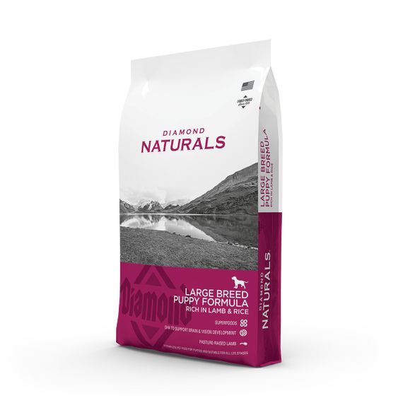 Корм Diamond Naturals Puppy Large Breed Lamb & Rice сухий з ягнятком для цуценят великих порід 15 кг