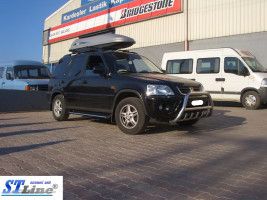 Кенгурятник WT003 нерж.) для Honda CRV 1996-2001 гг | Зображення 1