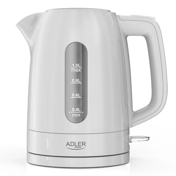Електрочайник Adler AD 1380 white 1 л білий
