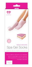 Увлажняющие гелевые носочки для педикюра SPA Gel Socks № G09-12 розовые от 20 до 28см
