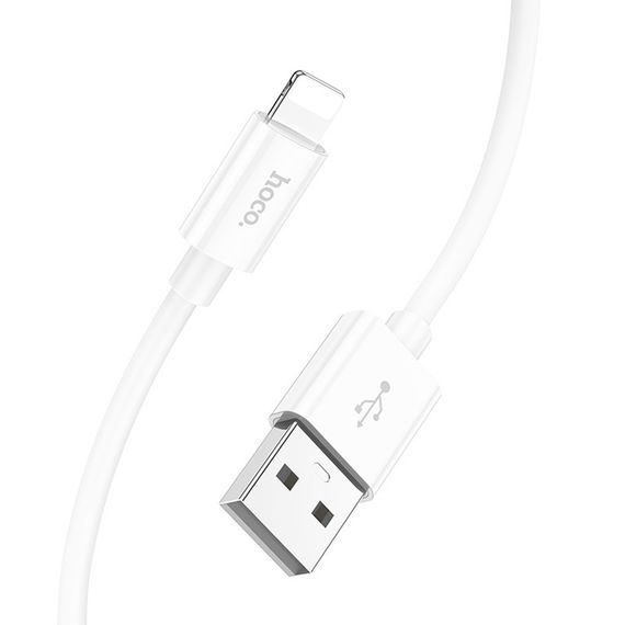 Дата кабель Hoco X87 Magic silicone USB to Lightning (1m) White | Зображення 3