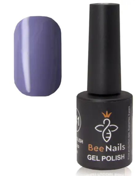 Гель-лак для ногтей Bee Nails 085 (черничный йогурт) 8мл | Зображення 1