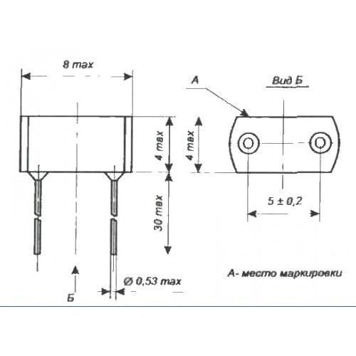 КС212А Стабилитрон 12 V кремниевый, сплавный, двуханодный | Зображення 1