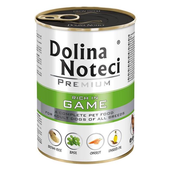 Dolina Noteci Premium 400г консерва для собак с дичью, овощами и рисом