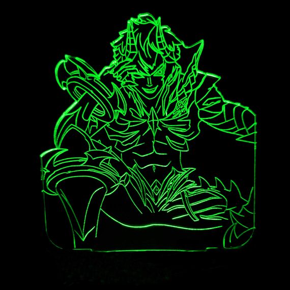 Акриловий світильник-нічник Даріус зелений tty-n001165