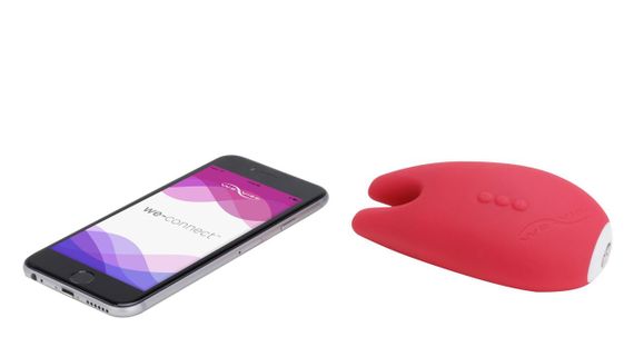 Кліторальний смарт-вібратор Gala by We-Vibe Pink, 2 вібропальчики, 2 мотори, потужні вібрації | Зображення 3