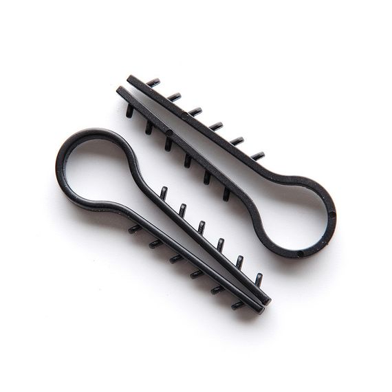 Дюбель-ёлочка Ø10 для круглых проводов черный (пач 100шт) APRO | Зображення 1