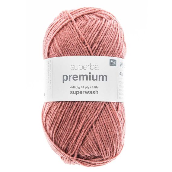Шкарпеткова пряжа Rico Design Superba Premium Uni 50 г, 019 | Зображення 1