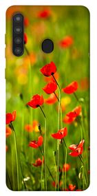 Чохол IBANAN Макове поле для Samsung Galaxy A21