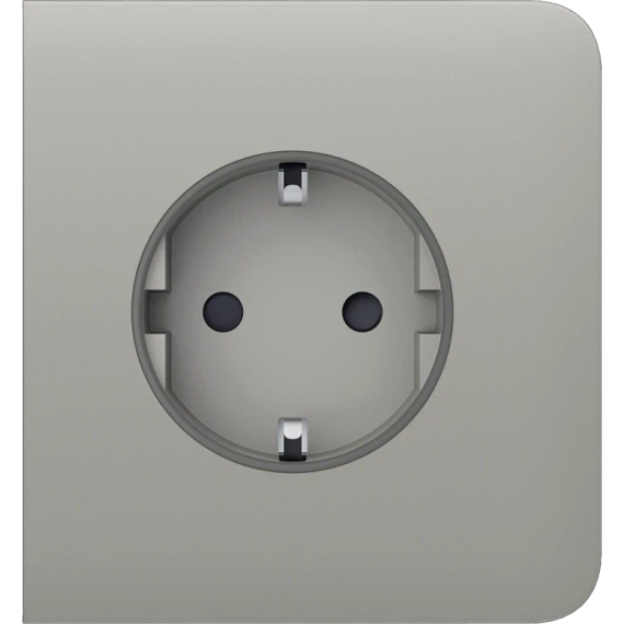 Ajax SideCover (basic) [type F] oyster Фронтальна панель - Розетки