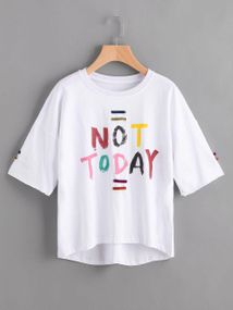 Футболка жіноча з принтом повсякденна XL Білий