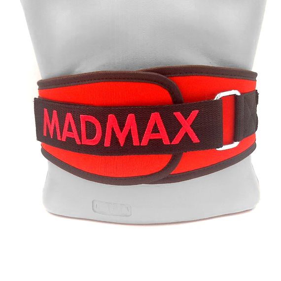 Пояс для важкої атлетики MadMax MFB-421 Simply the Best неопреновий Red L | Зображення 3