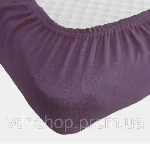 Бузкова Простирадло махрове на резинці з наволочками Anisa (220х240+30 см) | Зображення 2