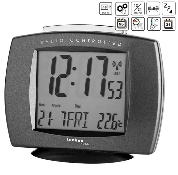 Годинник настільний Technoline WT189 Anthracite (WT189 anthrazit) | Зображення 1