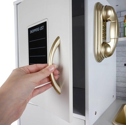 Дитяча дерев’яна кухня Kruzzel 22117 з посудом та LED-підсвічуванням, біла | Зображення 8