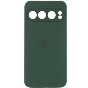 Чохол Silicone Cover Lakshmi Full Camera (AAA) with Logo для Google Pixel 9 Pro Зелений / Cyprus Green