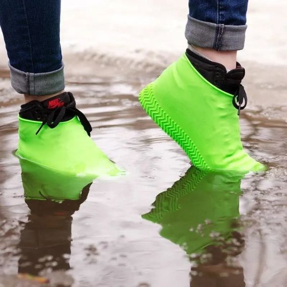 Силіконові чохли бахіли для взуття від дощу та бруду Waterproof Silicone Shoe L-29.5*17,5 см | Зображення 5